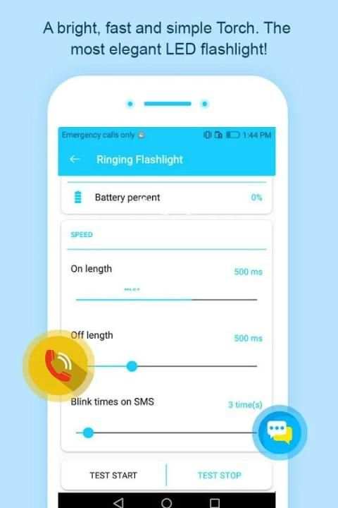 Ringing Flashlight screenshot 2