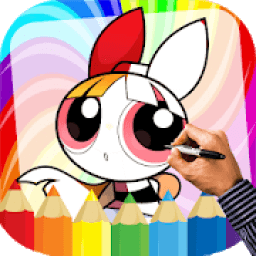 How To Draw PowerPuf girls - girls coloring book icon