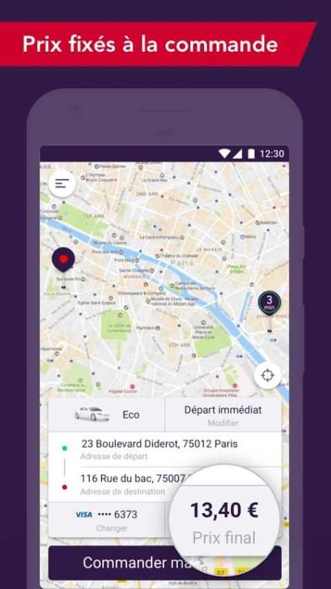 Chauffeur Privé स्क्रीनशॉट 1
