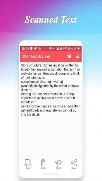 OCR Text Scanner - Camera, Gallery स्क्रीनशॉट 3
