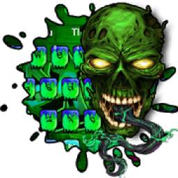 Zombie Skull Graffiti Keyboard Theme 10001002