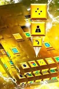 Classy Gold Launcher Theme स्क्रीनशॉट 2