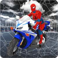 Spider Girl Stunt Rider Superhero Highway Rider