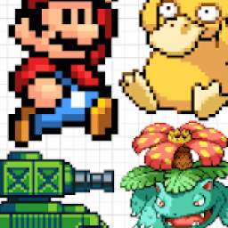 Color by Number Pokemon and Cartoon Pixel Art 1.0