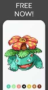 Color by Number Pokemon and Cartoon Pixel Art screenshot 3