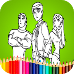ikon Coloring ben 10 game