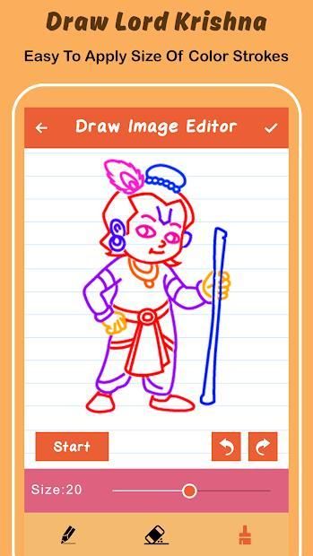 Krishna God Illustration Design Vector Download