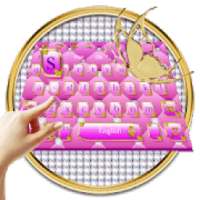 Pink Gold Jewelry Keyboard