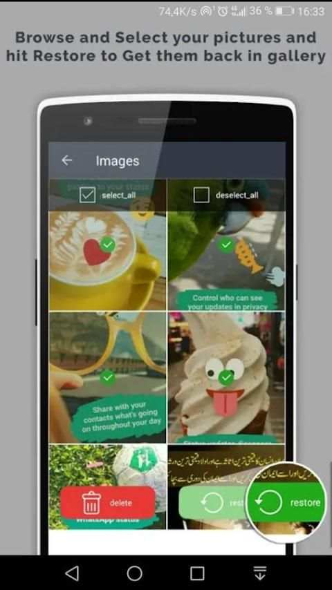 ریکاوری عکس های قدیمی جدید screenshot 1