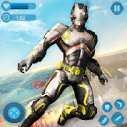 Flying Robot Bat Hero City Rescue आइकन