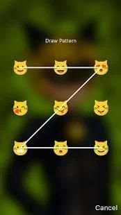 Cat Superhero Full HD Pattern AppLock Password PIN 4 تصوير الشاشة