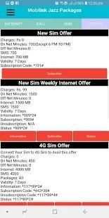 Mobilink Jazz Packages screenshot 3