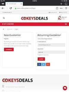 Cdkeysdeals - Games & Software Marketplace स्क्रीनशॉट 1