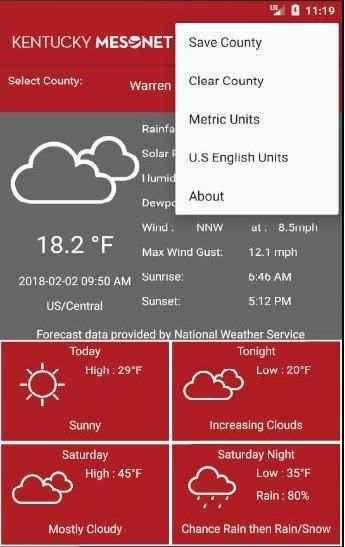 KY Mesonet screenshot 1