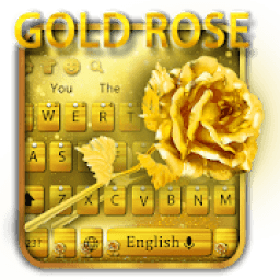 ikon Diamond Gold Luxury Rose Keyboard Theme
