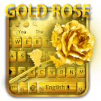 Diamond Gold Luxury Rose Keyboard Theme