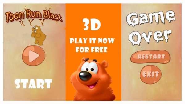 Toon run Blast 3D screenshot 3