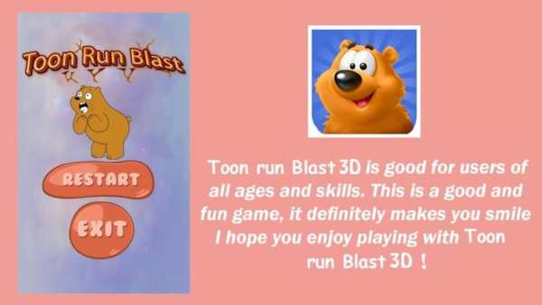 Toon run Blast 3D screenshot 2