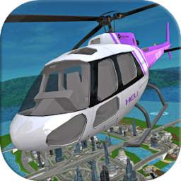 Futuristic Helicopter Rescue Simulator Flying