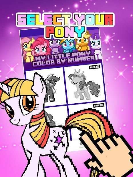 Color by Number for Pixel Unicorn Pony screenshot 4