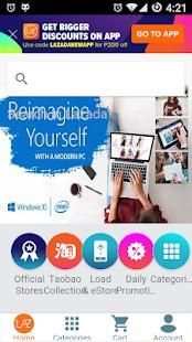 Lazada app With FB Twitter Gmail (245kb) screenshot 1