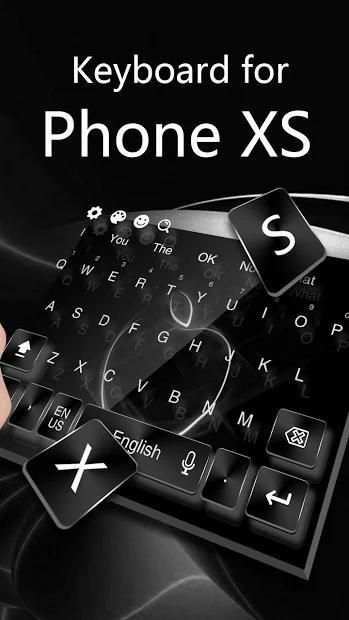 Keyboard for Phone Xs black screenshot 3