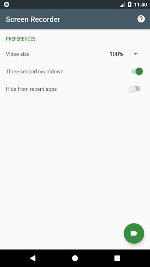Screen Recorder HD 2018 स्क्रीनशॉट 4
