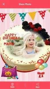 Name Photo on Birthday Cake स्क्रीनशॉट 5