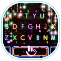 Sparkling Neon Light Keyboard Theme on 9Apps