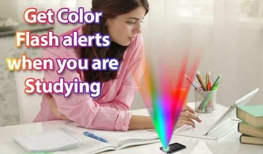Color flashlight on call and sms: LED torch flash screenshot 2