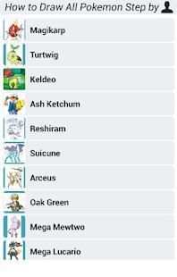 How to Draw All Pokemon Step by Step screenshot 7