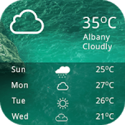 ikon Cloudy Weather Widget
