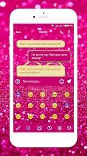 Glitter SMS themes - Message for Girls screenshot 1
