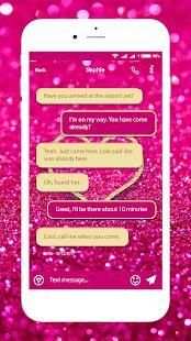 Glitter SMS themes - Message for Girls screenshot 2