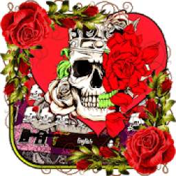 Rose Skull Cool Theme 10001002