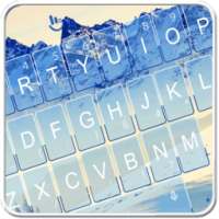 Winter Snow Field Mountain Keyboard Theme on 9Apps