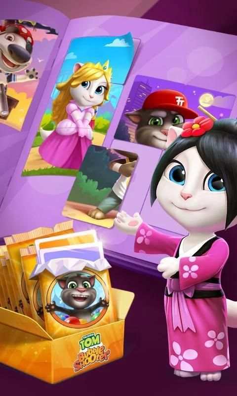  Talking Tom Bubble Shooter screenshot 2