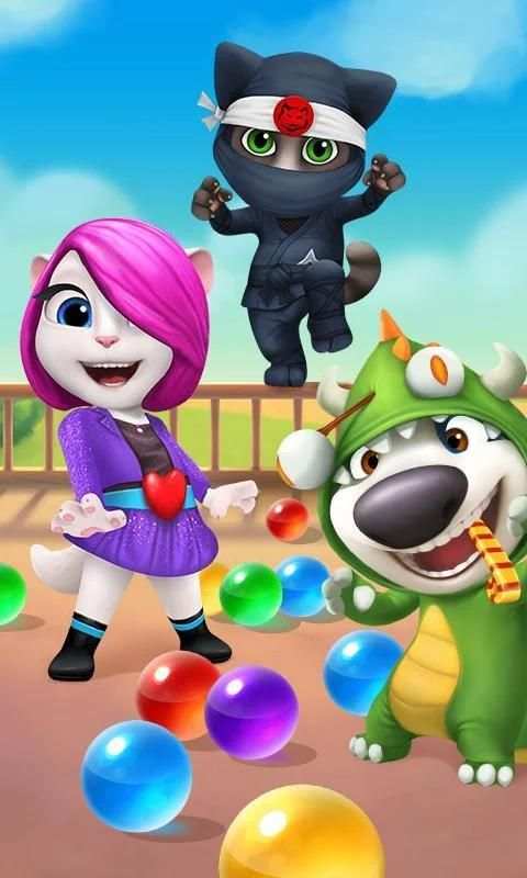  Talking Tom Bubble Shooter screenshot 5