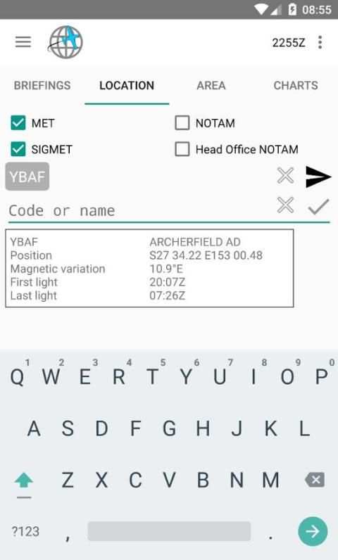 TrackDirect - NAIPS Briefing and Flight Planning screenshot 8
