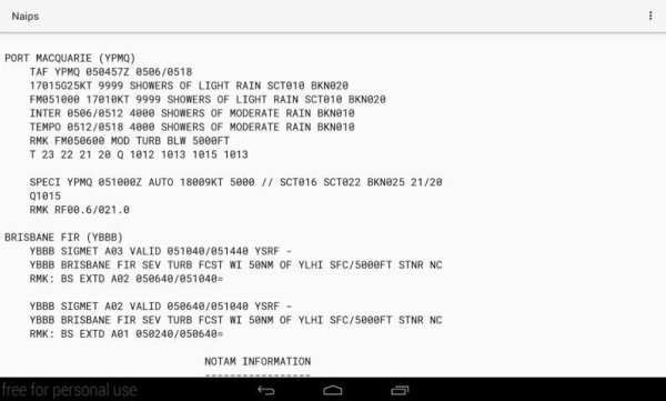 TrackDirect - NAIPS Briefing and Flight Planning screenshot 4