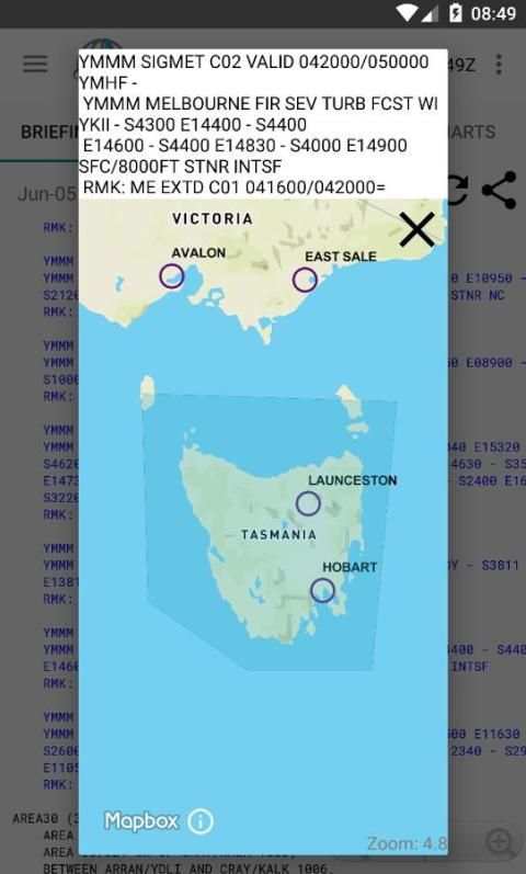 TrackDirect - NAIPS Briefing and Flight Planning screenshot 10