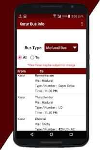 Karur Bus Info screenshot 2
