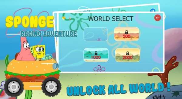 Sponge Car Racing Adventure screenshot 2