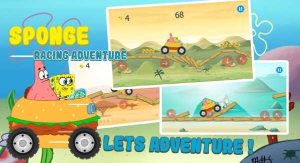 Sponge Car Racing Adventure screenshot 1