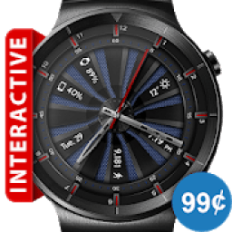 ikon Mesh Turbine HD Watch Face &amp; Clock Widget
