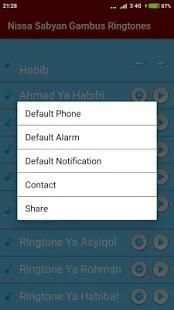 Nissa Sabyan Gambus Ringtones screenshot 2