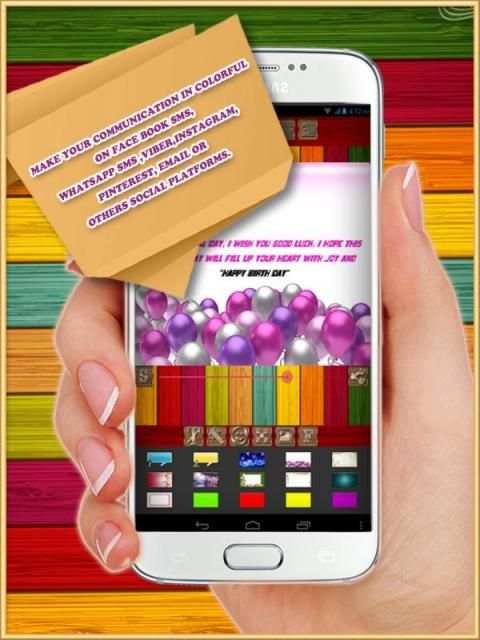 Color text sms+whatsapp sms screenshot 1