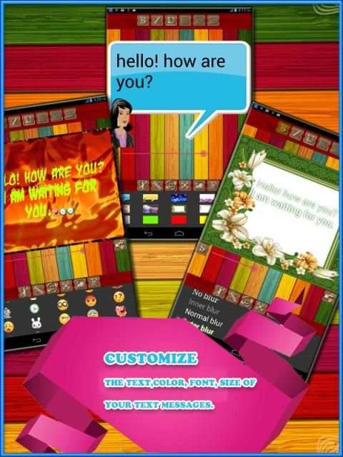 Color text sms+whatsapp sms screenshot 2