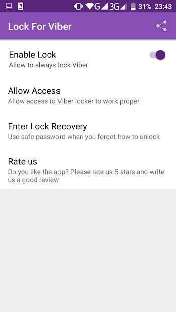 Lock for Viber screenshot 3