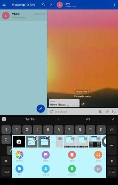 Messenger X love screenshot 1
